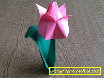 Hogyan készítsünk tulipát az origami papírból?