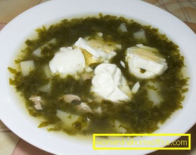 Sóska leves recept erős húsleves